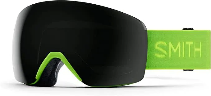 Smith Skyline Ski Goggles Ultra Wide View with Silicone Strap + Anti-Fog Snow Goggles