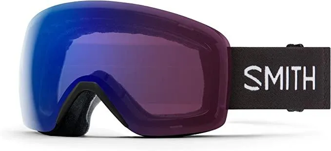 Smith Skyline Ski Goggles Ultra Wide View with Silicone Strap + Anti-Fog Snow Goggles