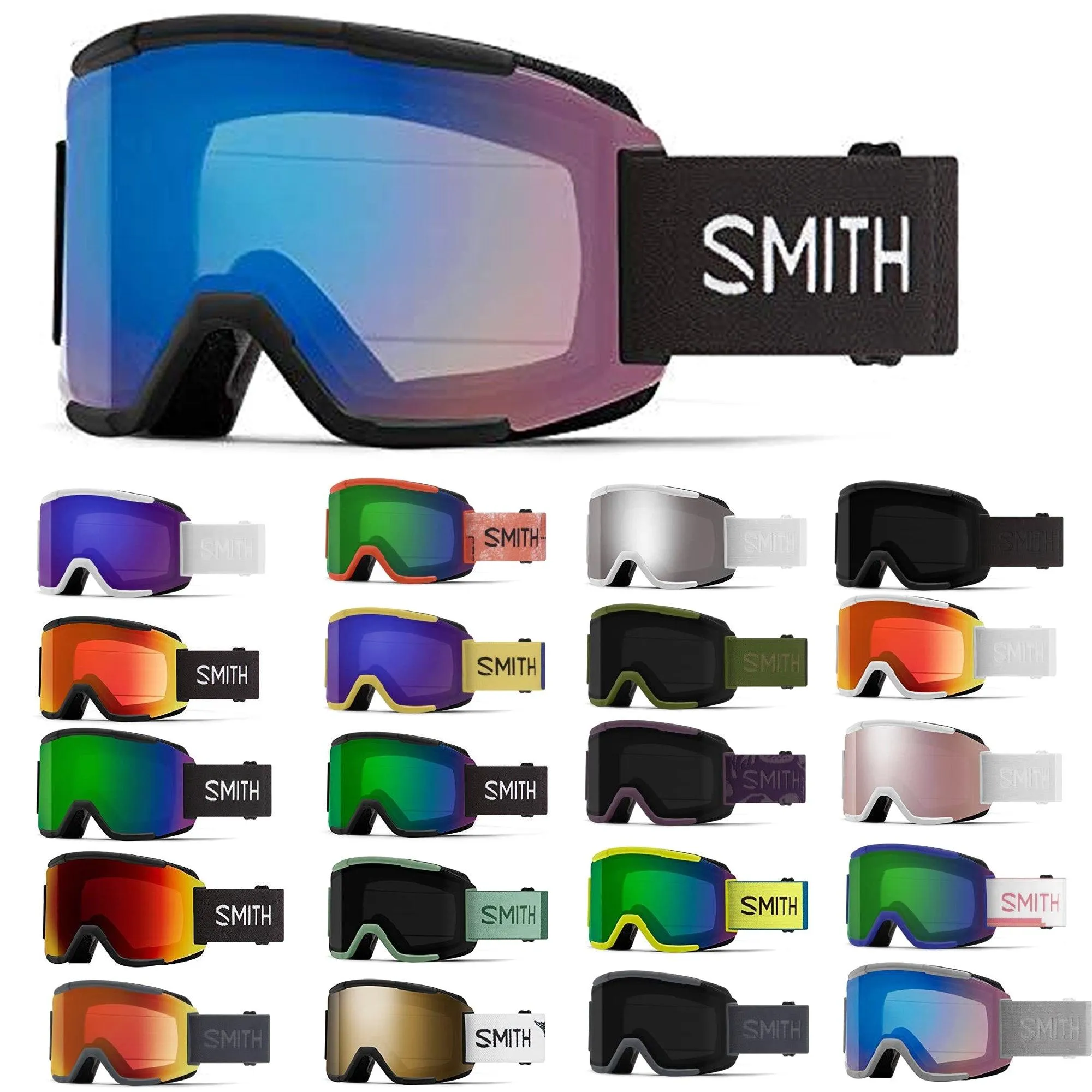 Smith Squad Ski Goggles Snow Goggles Anti-Fog Coating + Non-Polarized Goggles