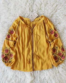 Snow Marigold Top