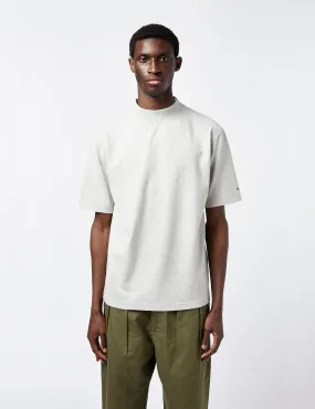 Snow Peak Heavy Mockneck T-Shirt (Recycled) - Grey