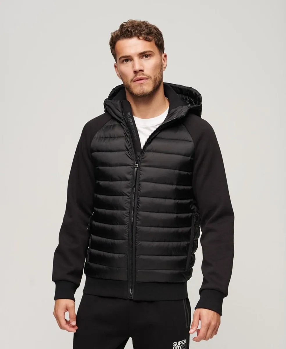 Superdry Hooded Storm Padded Hybrid Jacket Black