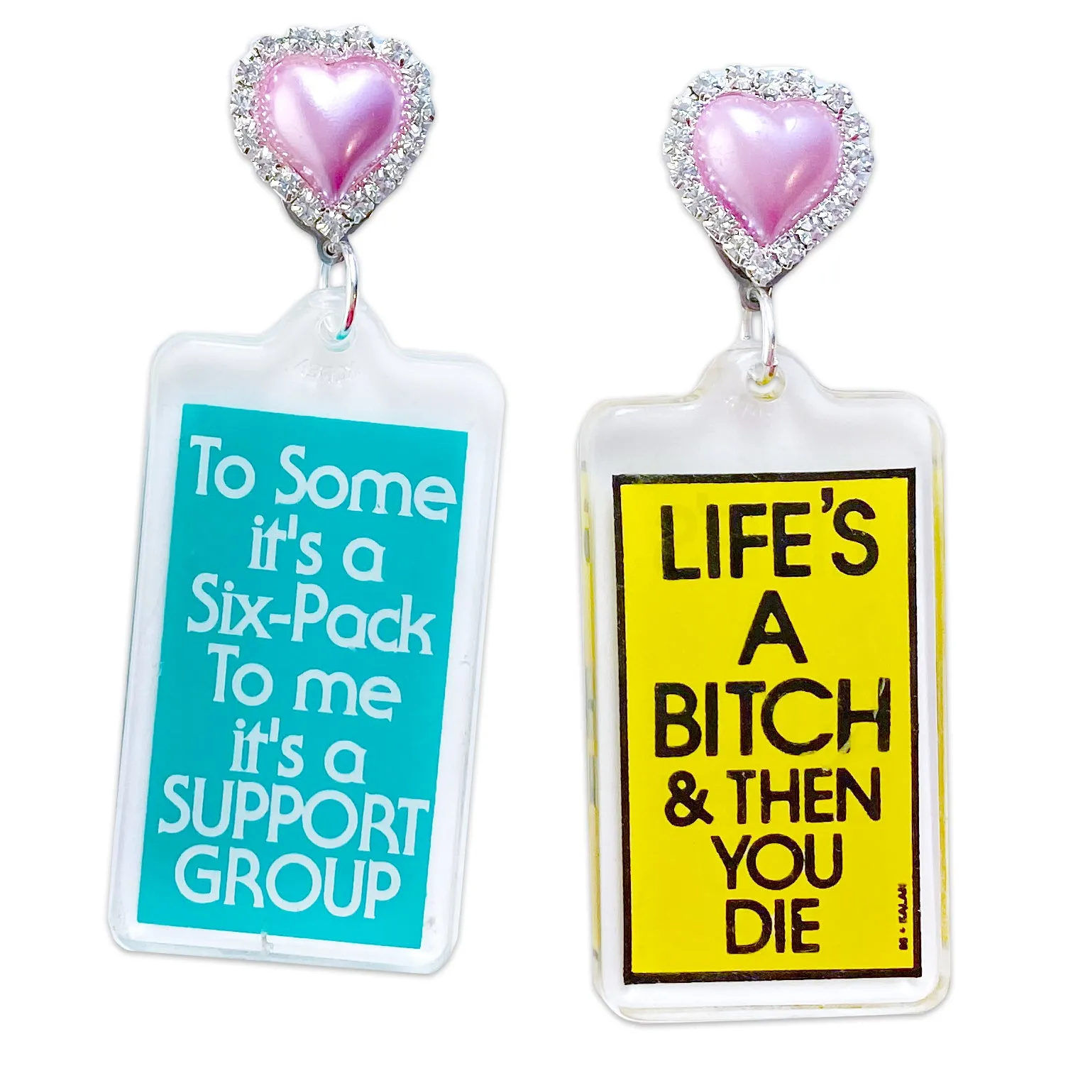 Support Group 80's Keychain Earrings