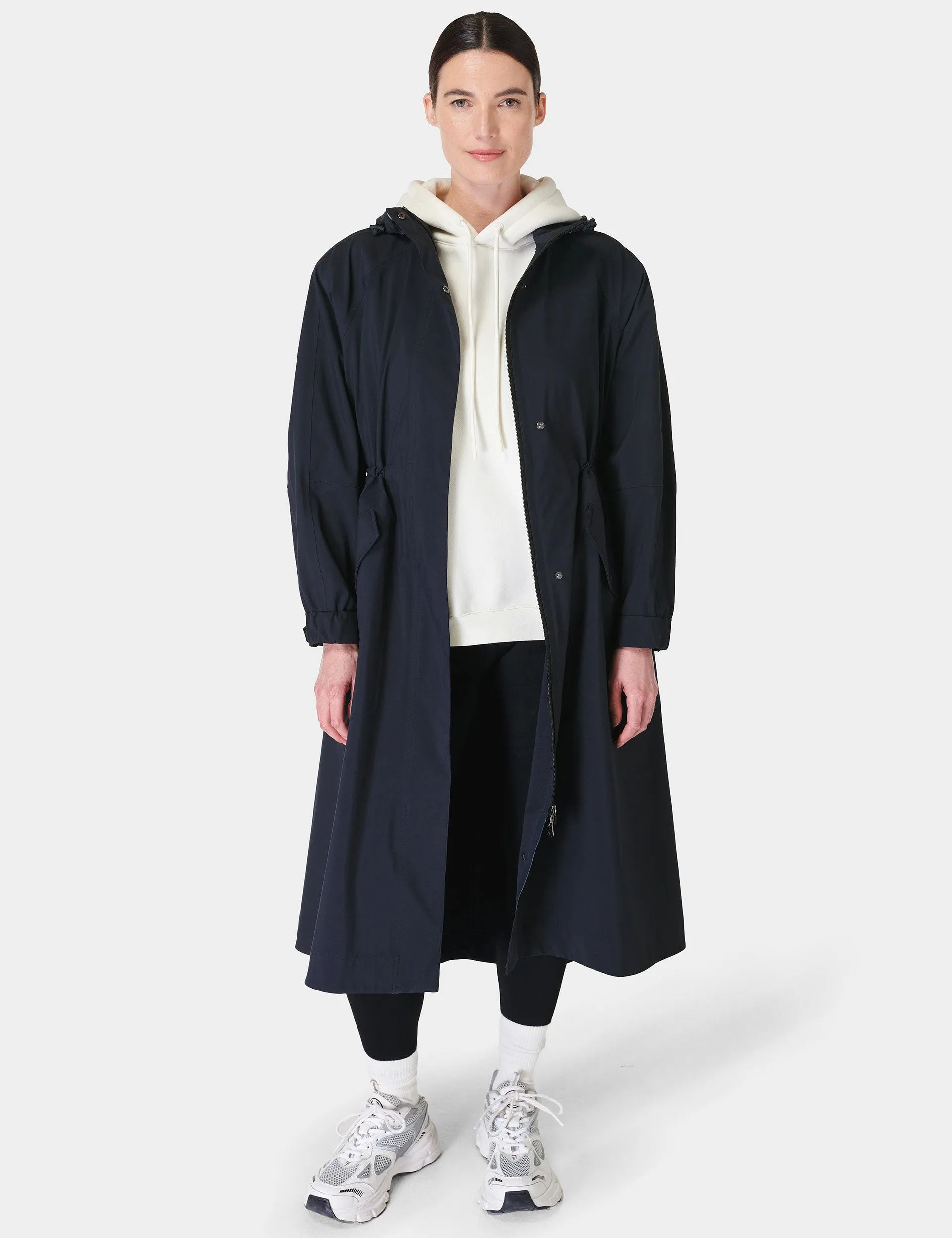 Sweaty Betty Motion Longline Parka - French Navy Blue