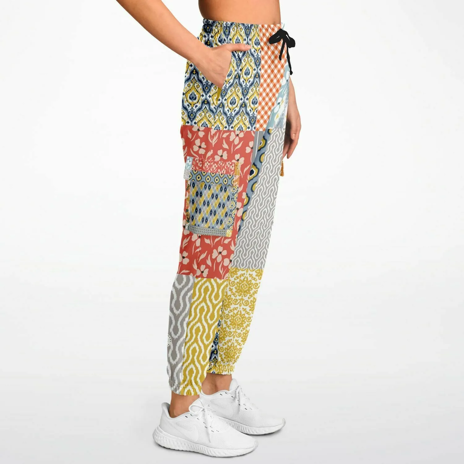 Tallulah Bankhead Yellow Patchwork Unisex Cargo Sweats