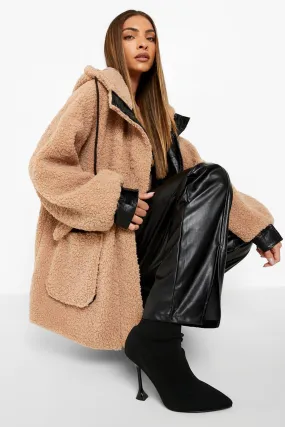 Teddy Faux Fur Hooded Parka