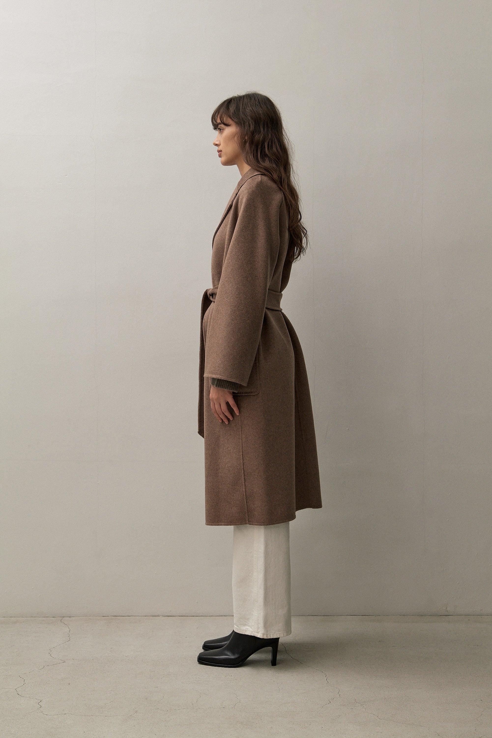 THE CLASSIC COAT - CHOCOLATE MELANGE