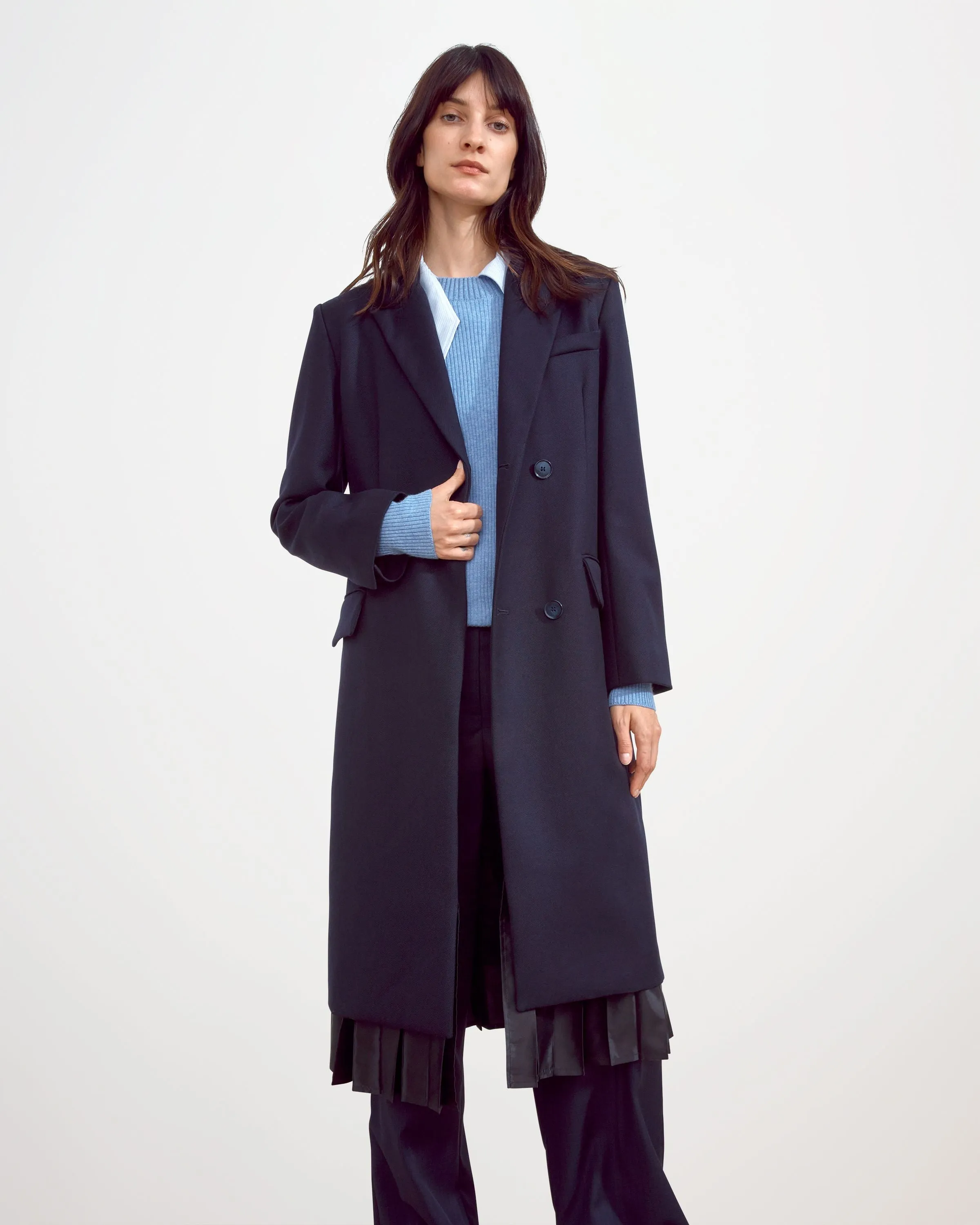 The Grammercy Pleated Coat