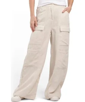 Tj Maxx Textured Wide Leg Cargo Pants For Women