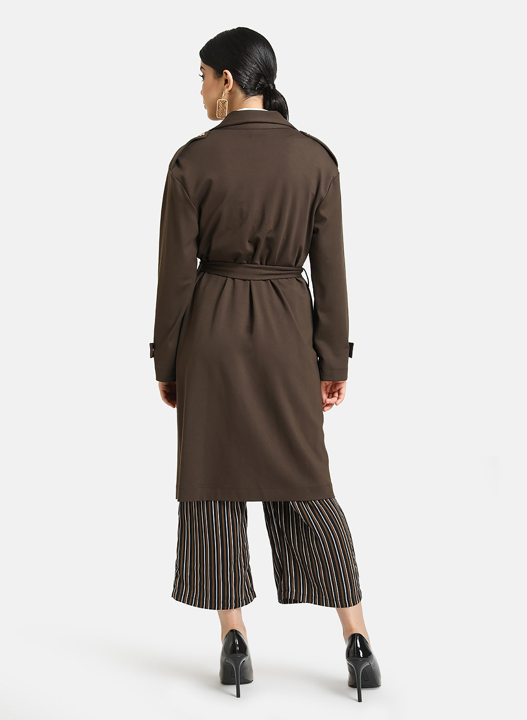 Trench Coat With Belt Detail