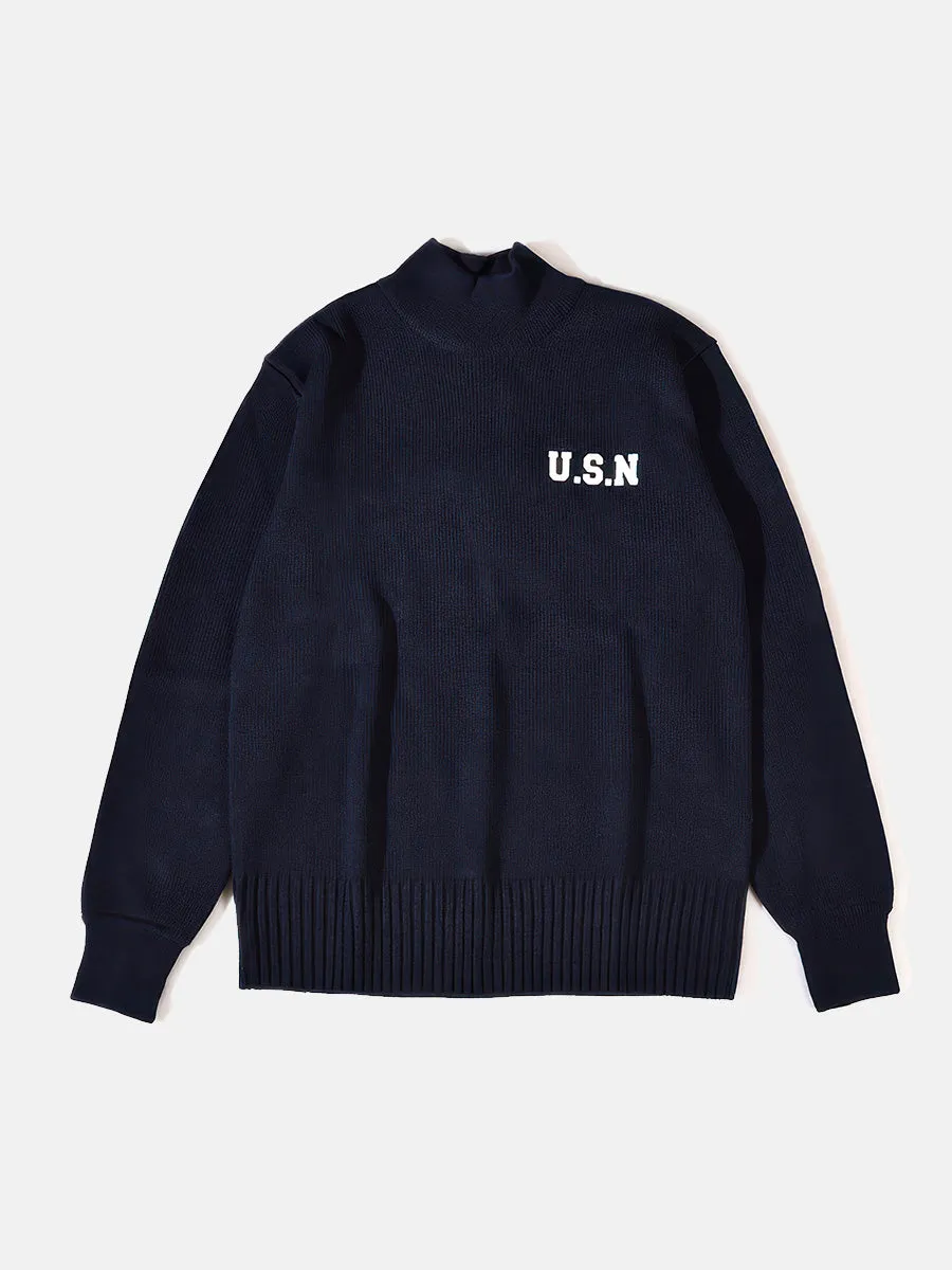 U.S.N Logo Wool Sweater