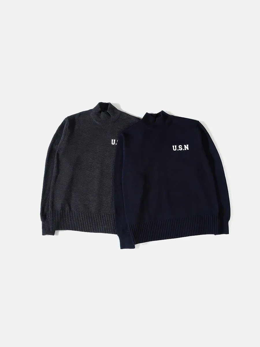 U.S.N Logo Wool Sweater