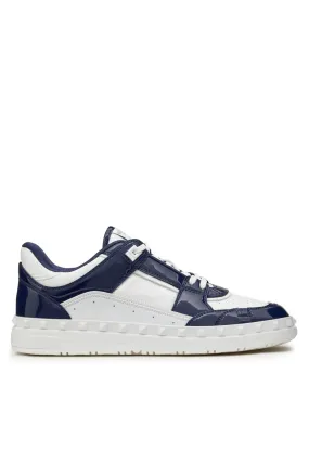 Valentino Garavani Man Two-Tone Leather Freedots Sneakers