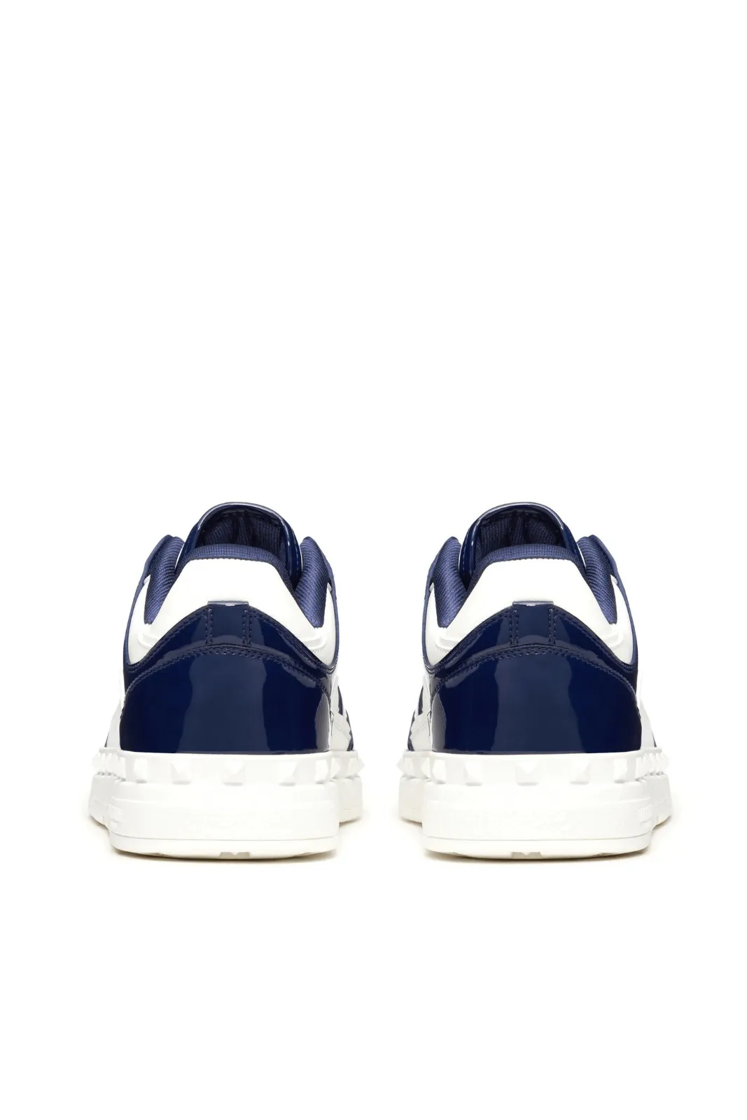 Valentino Garavani Man Two-Tone Leather Freedots Sneakers