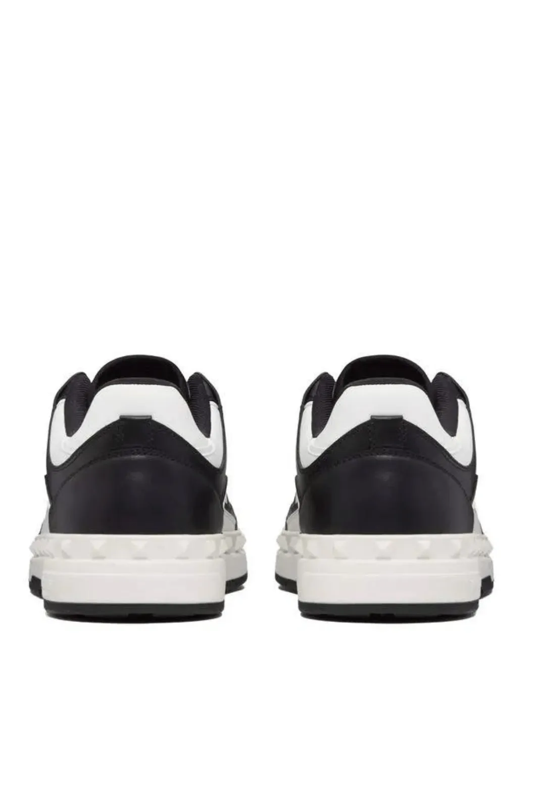 Valentino Garavani Two-tone leather Freedots sneakers Black White