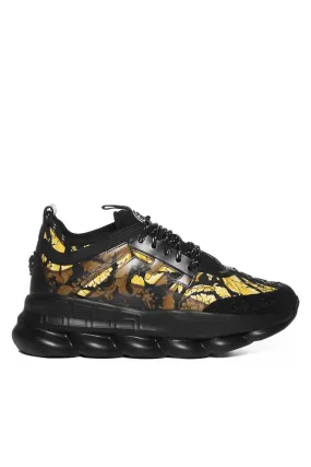 Versace Chain Reaction Sneakers Black Barocco