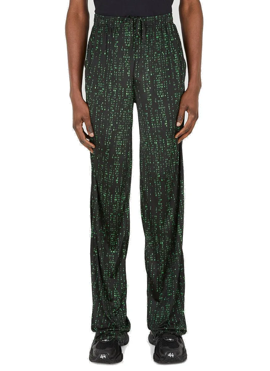 Vetements Graphic Printed Straight-Leg Pants