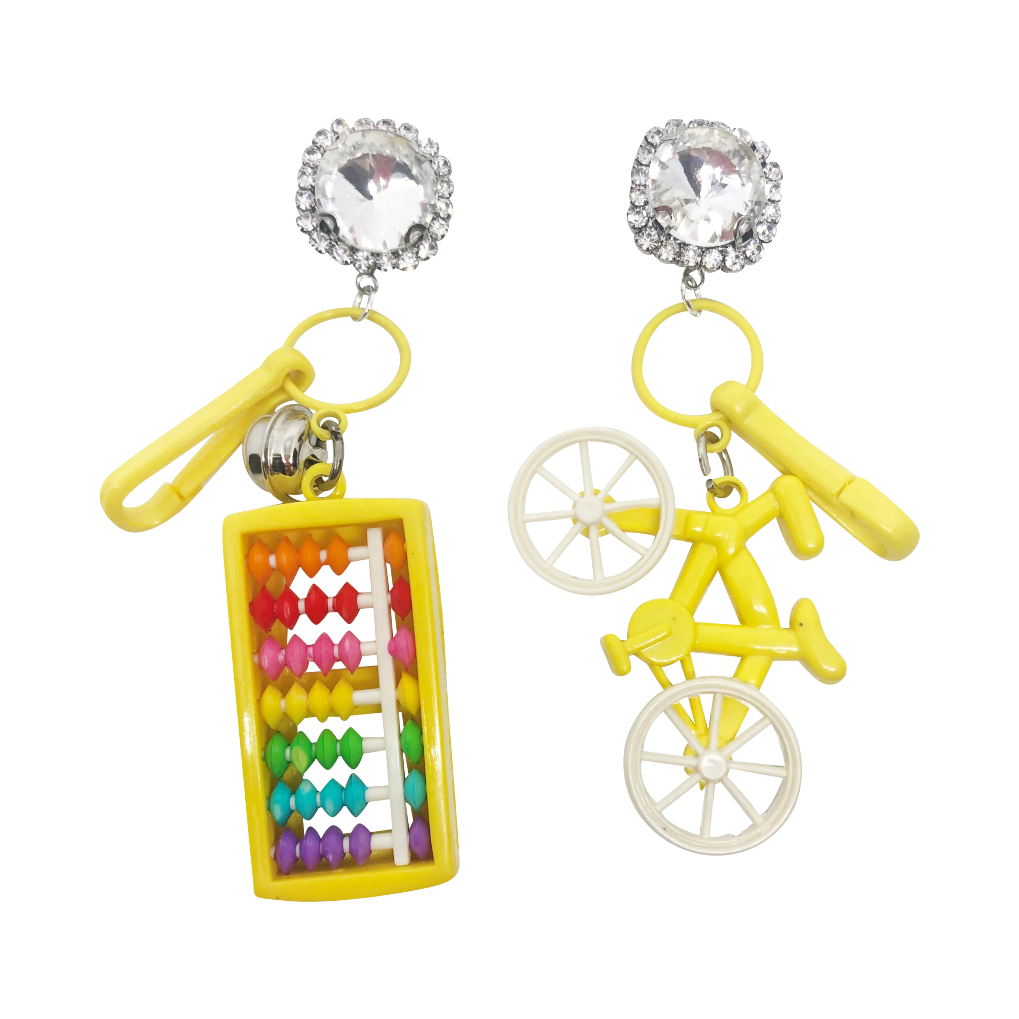 Vintage Counting Rainbows Charm Earrings