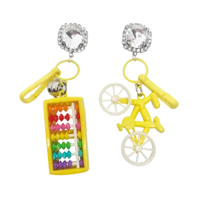 Vintage Counting Rainbows Charm Earrings