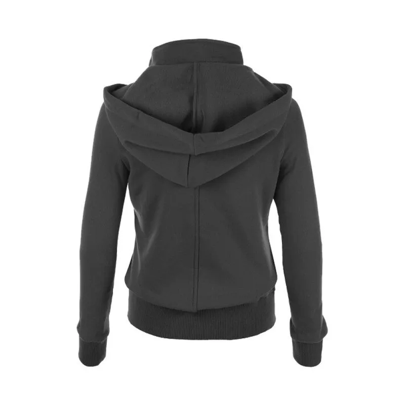 Warm Coat Women Double-breasted Long Sleeve Jacket Hoodies Outwear M-XXL SM6