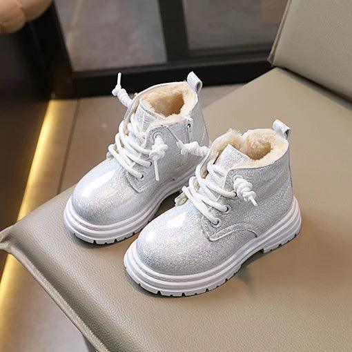 Waterproof Sparkly Toddler Kids Girls Boots - Little Children's Casual Shoes G09124