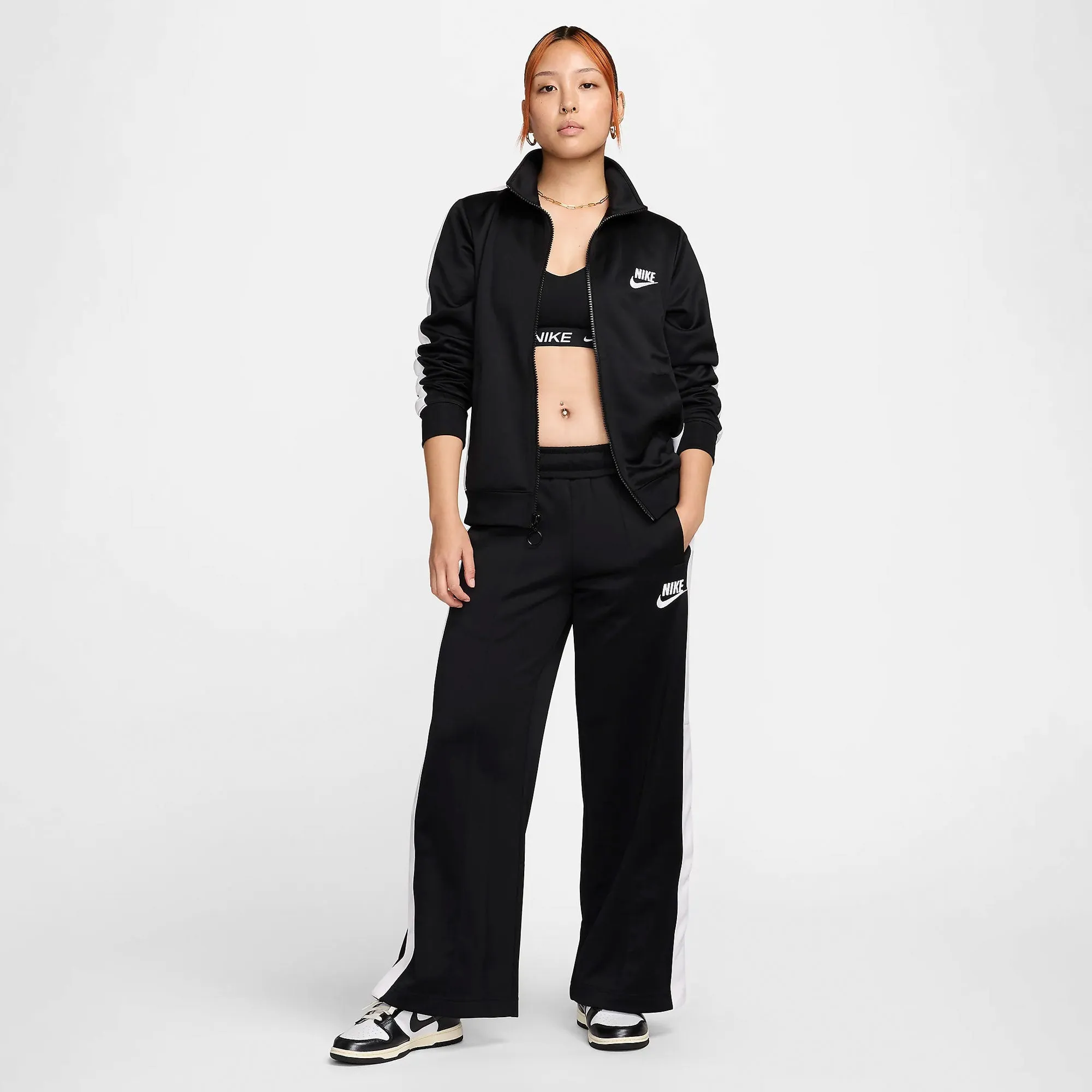 WMN'S SPORTSWEAR KNIT PANTS 'BLACK/WHITE/WHITE'