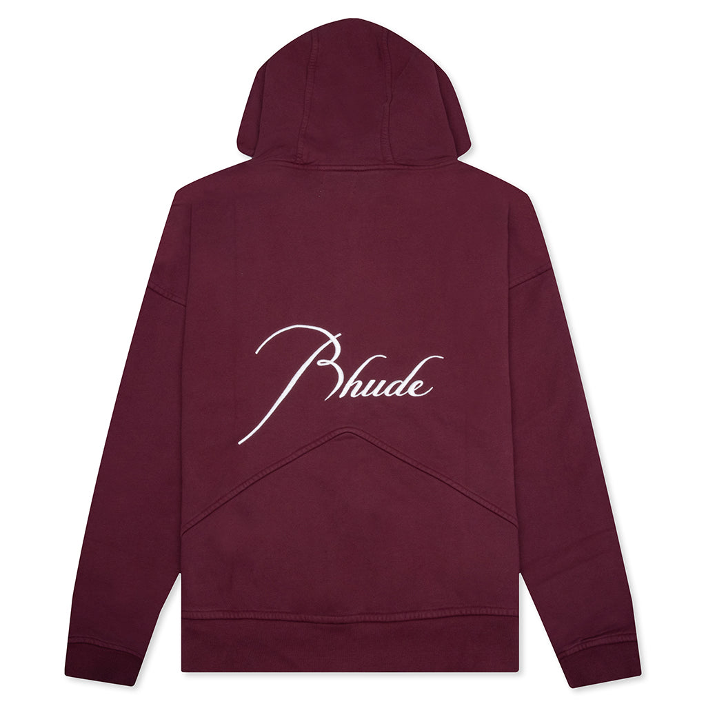 Zip Up Hoodie - Bordeux